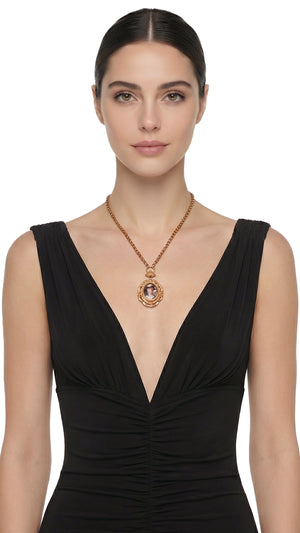 FACE PENDANT NECKLACE #1 Thumbnail