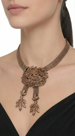 LEAF DROP PENDANT NECKLACE #2 Thumbnail