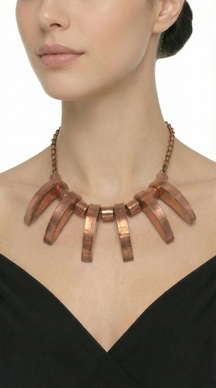 COLORED BRASS NECKLACE #2