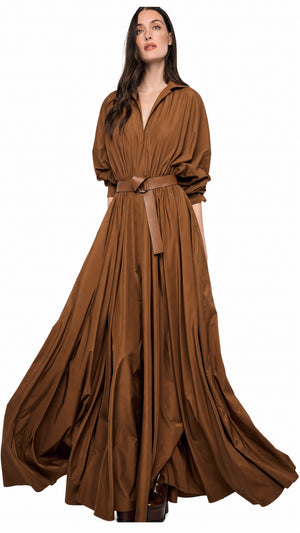 OVERSIZED NK SHIRT FLARED GOWN #4 Thumbnail