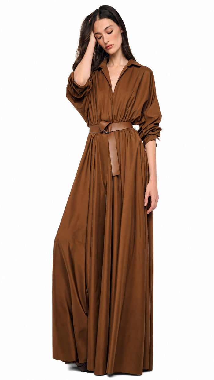 OVERSIZED NK SHIRT FLARED GOWN #6
