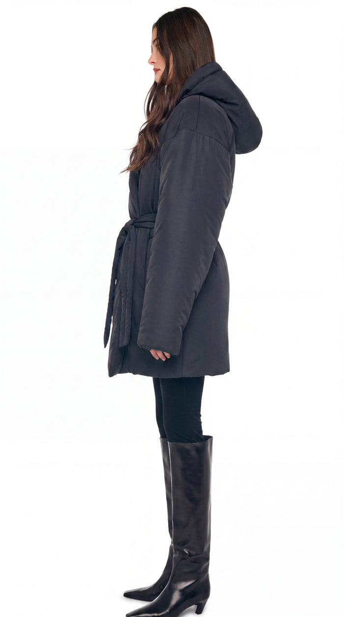 HOODED SLEEPING BAG COAT TO KNEE #2