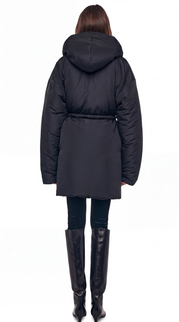 HOODED SLEEPING BAG COAT TO KNEE #3