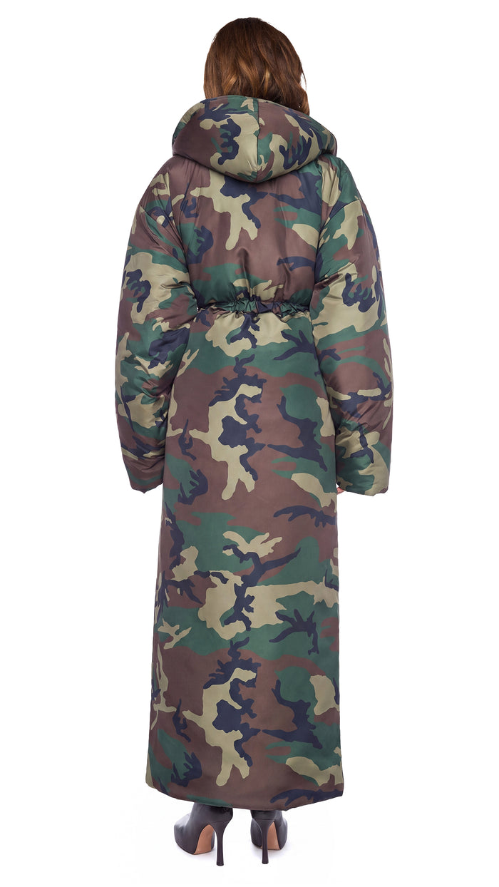 HOODED SLEEPING BAG COAT #3