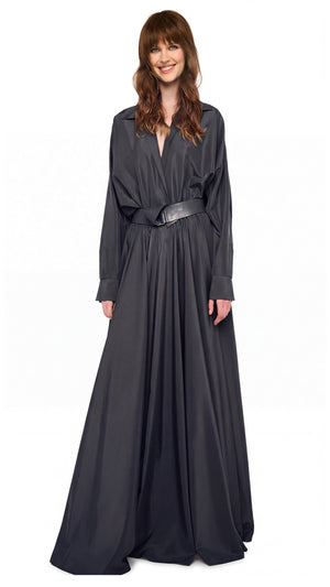 OVERSIZED NK SHIRT FLARED GOWN #2 Thumbnail