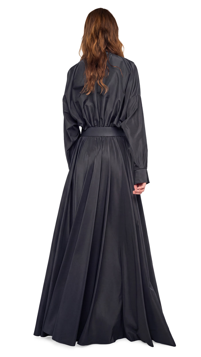 OVERSIZED NK SHIRT FLARED GOWN #4