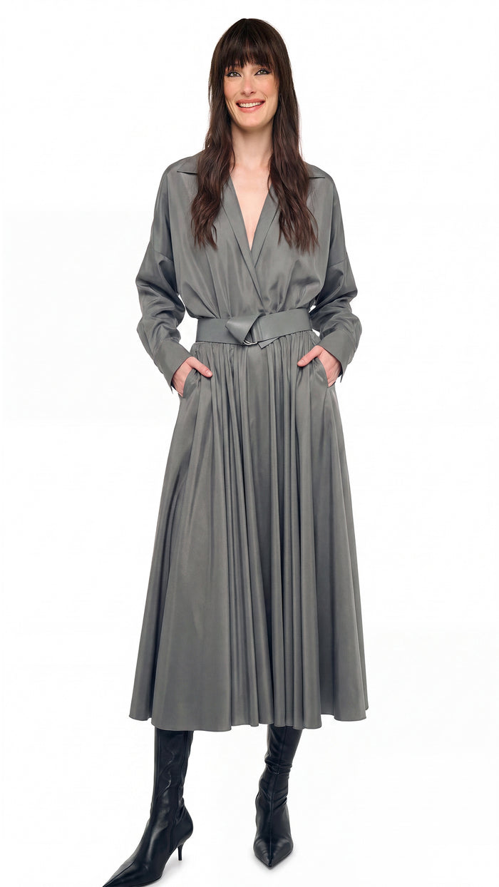 OVERSIZED NK FLARED DRESS TO MIDCALF #1