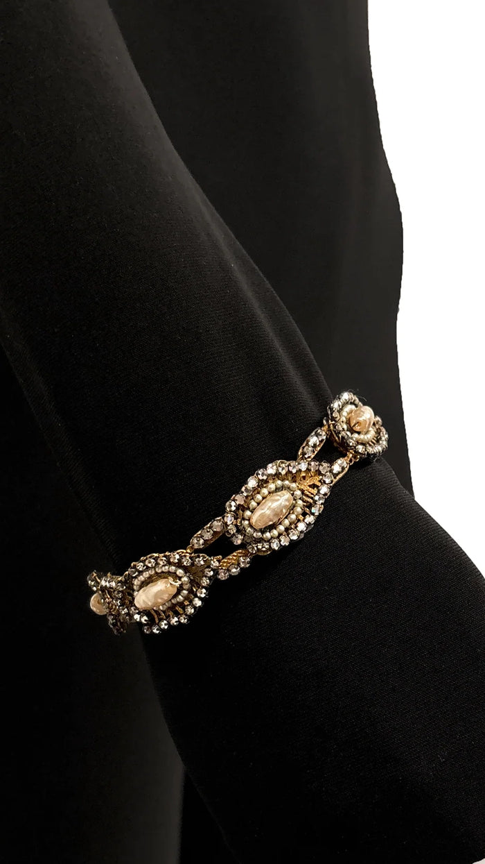 MIRIAM HASKELL BEADED NECKLACE AND BRACELET SET #2