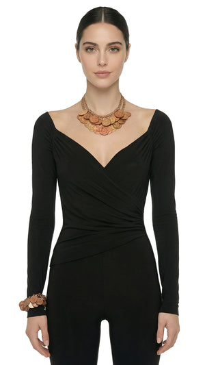 COIN LAYERED NECKLACE AND BRACELET SET #1 Thumbnail
