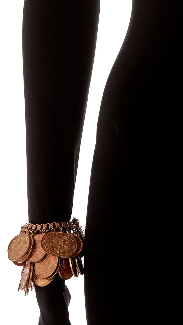 COIN NECKLACE DUAL BRACELET SET #2