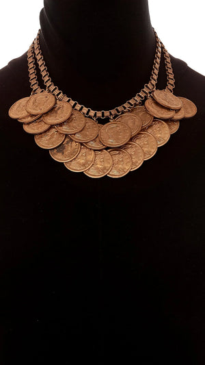 COIN NECKLACE DUAL BRACELET SET #3 Thumbnail
