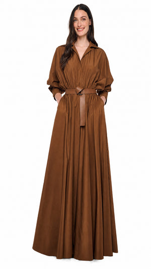 OVERSIZED NK SHIRT FLARED GOWN #1 Thumbnail