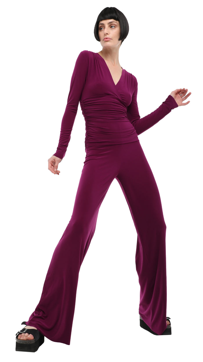SHIRRED WAIST JUMPSUIT #1