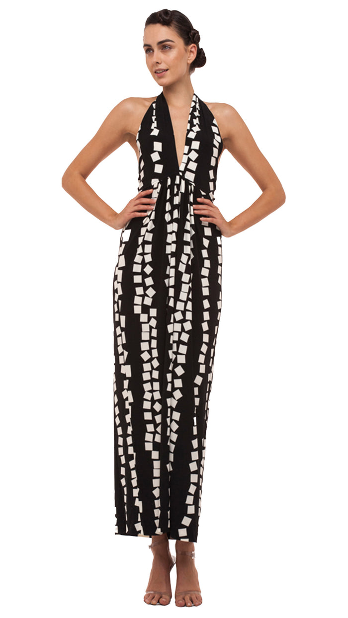 CROSS HALTER GOWN #1
