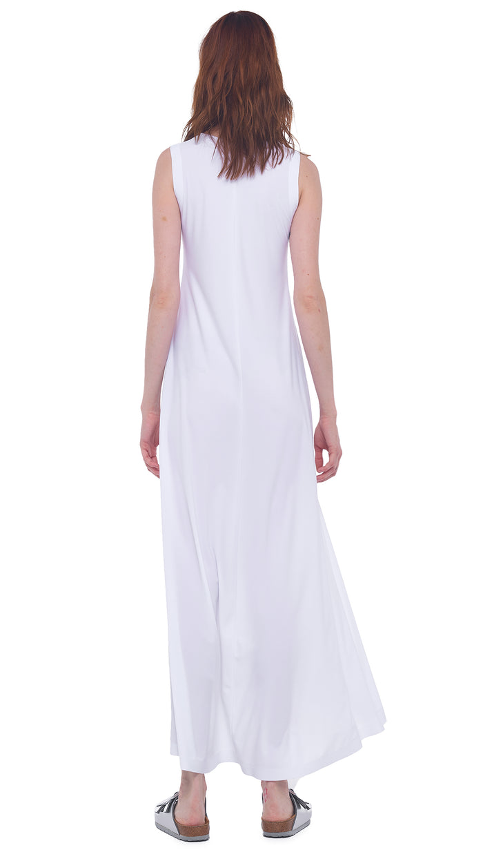 SLEEVELESS LONG SWING DRESS #3