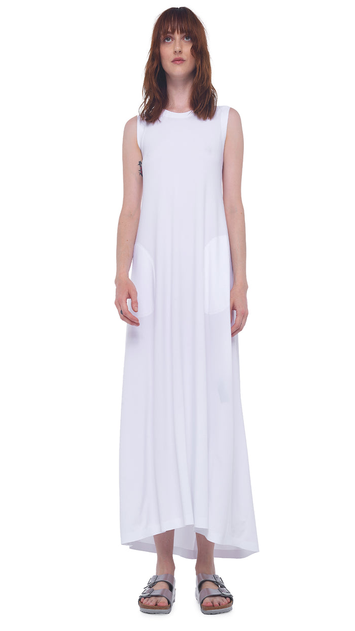 SLEEVELESS LONG SWING DRESS #1