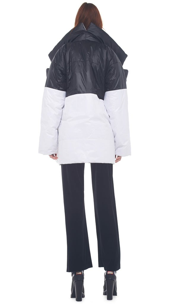 Parasweaters White Reversible Sleeping Bag Coat