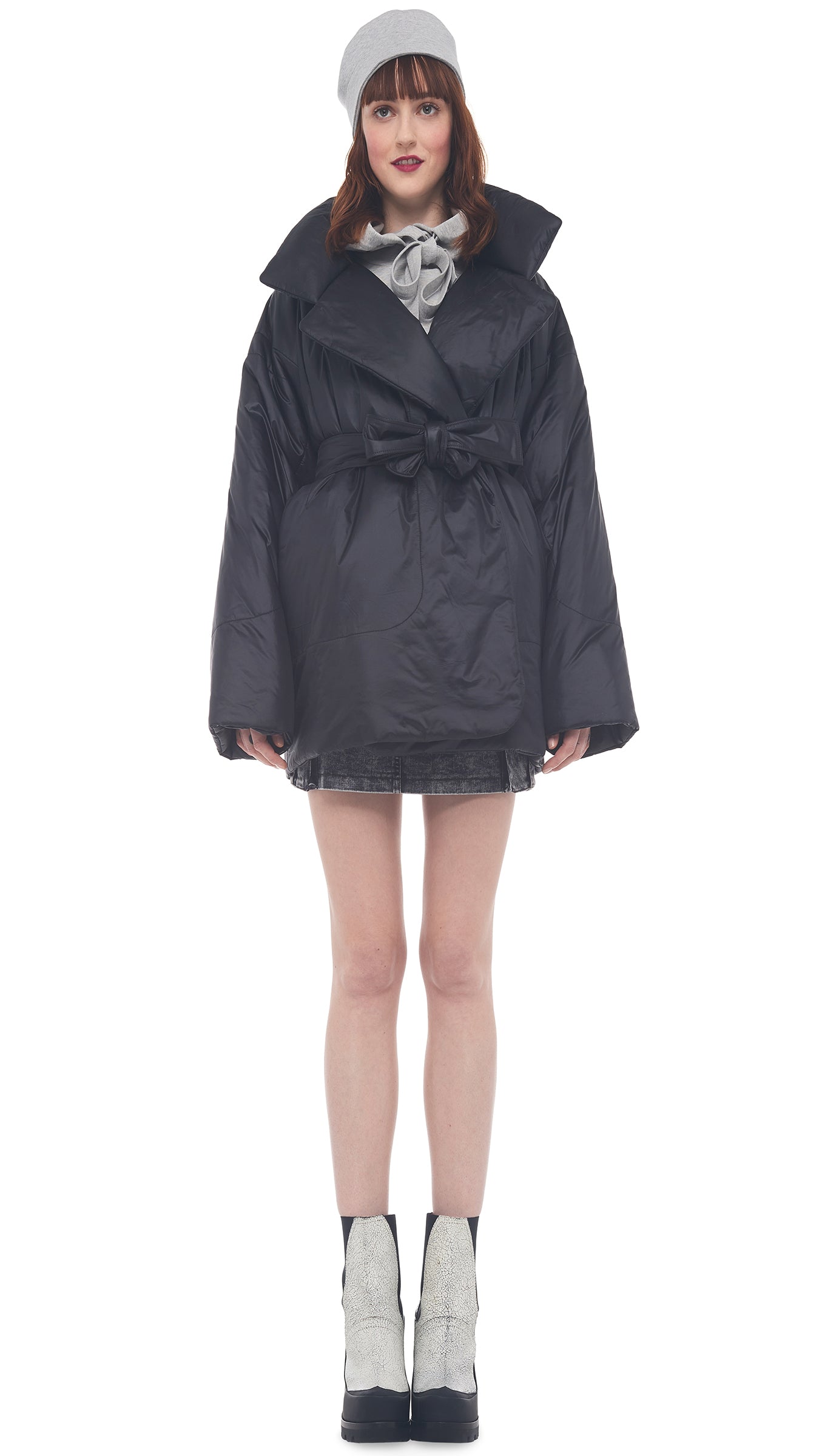 Norma Kamali Women's Sleeping Bag Car Coat - Black - Size Medium