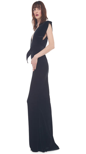 V NECK RECTANGLE GOWN #2 Thumbnail