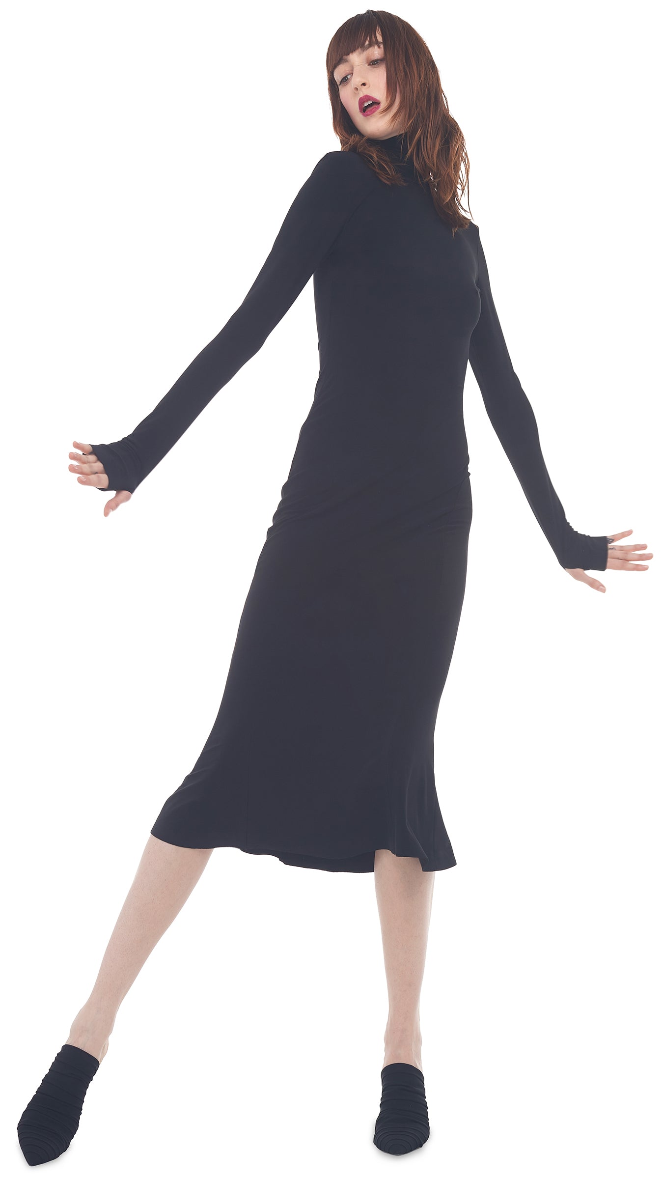 Tall Cape Sleeve Midi Bodycon Dress | boohoo