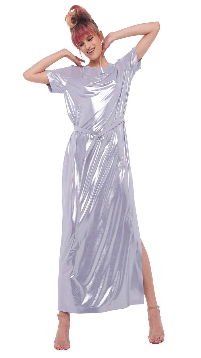 BOXY GOWN WITH SIDE SLIT #4