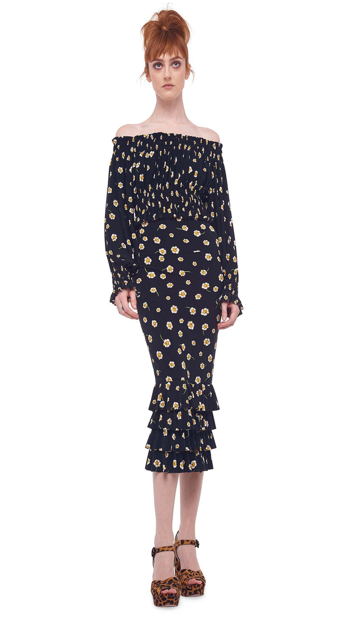 CROPPED PEASANT TOP #1