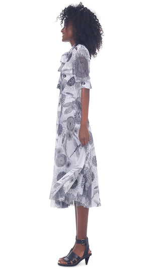 PUFF SLEEVE NK SHIRT DRESS #2 Thumbnail