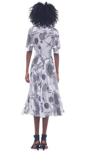 PUFF SLEEVE NK SHIRT DRESS #3 Thumbnail