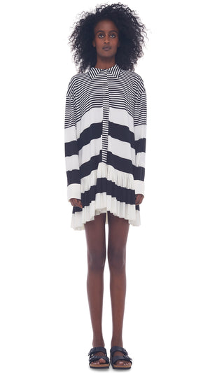 SPLICED BF RUFFLE NK SHIRT #1 Thumbnail
