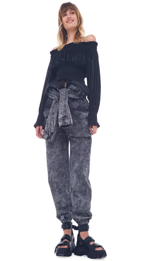 CROPPED PEASANT TOP #1 Thumbnail