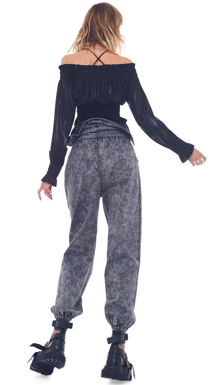CROPPED PEASANT TOP #3