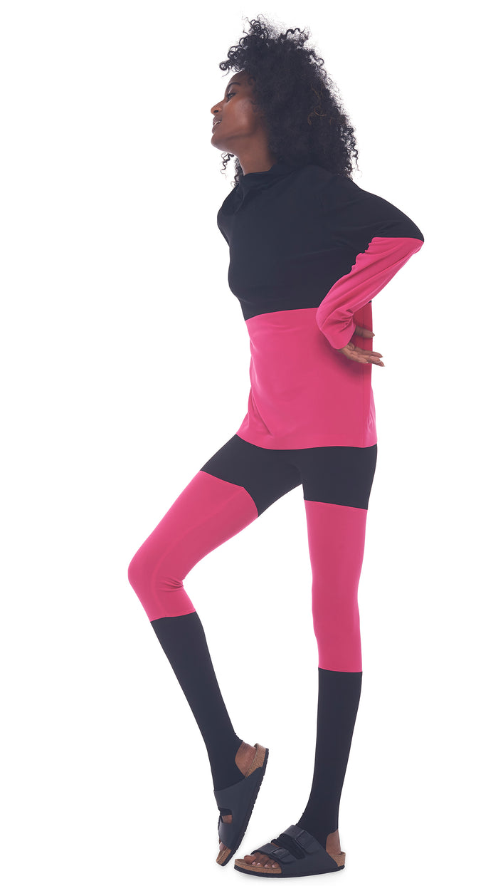 SPLICED SHORT BF HOODED TOP #2