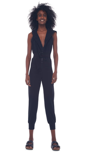HALTER ZIP HOODIE JUMPSUIT #4 Thumbnail