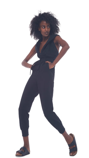HALTER ZIP HOODIE JUMPSUIT #7 Thumbnail