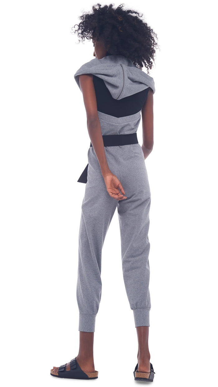 HALTER ZIP HOODIE JUMPSUIT #3