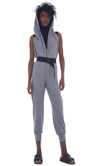 HALTER ZIP HOODIE JUMPSUIT #4 Thumbnail