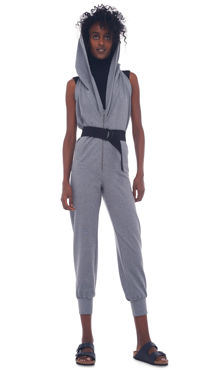 HALTER ZIP HOODIE JUMPSUIT #4
