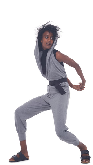 HALTER ZIP HOODIE JUMPSUIT #7 Thumbnail