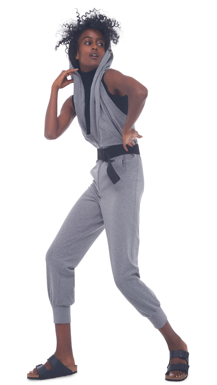 HALTER ZIP HOODIE JUMPSUIT #9