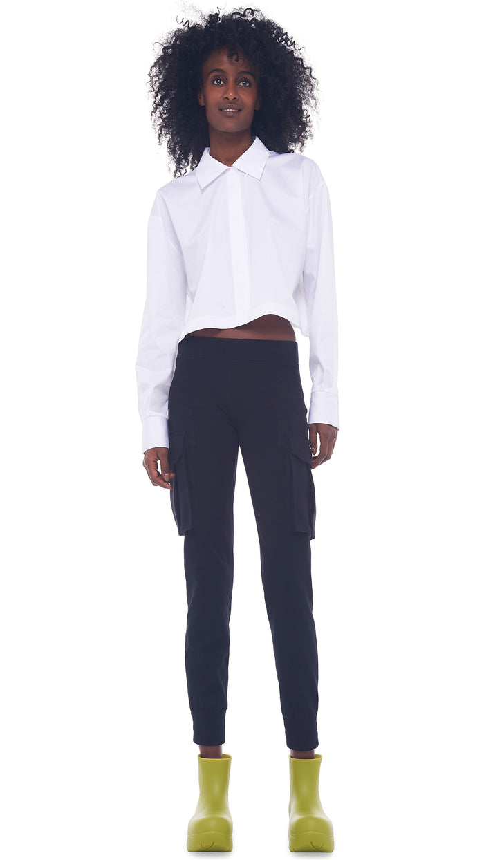 CROP OVERSIZED BF NK SHIRT #1
