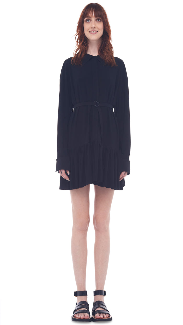 OVERSIZE BF RUFFLE NK SHIRT #1