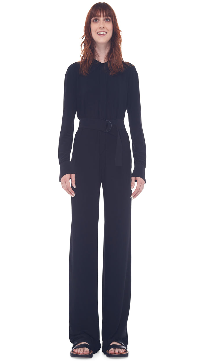 NK SHIRT STRAIGHT JUMPSUIT #1