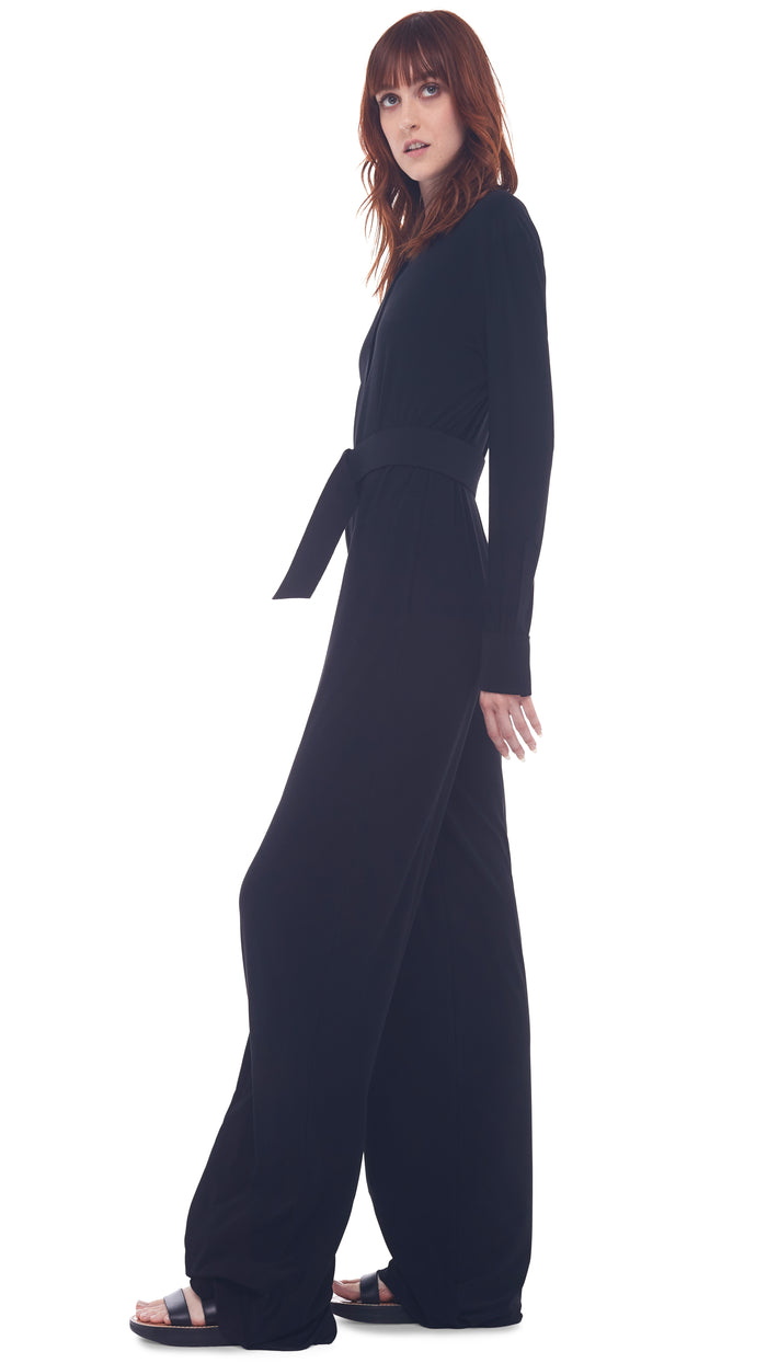 NK SHIRT STRAIGHT JUMPSUIT #2