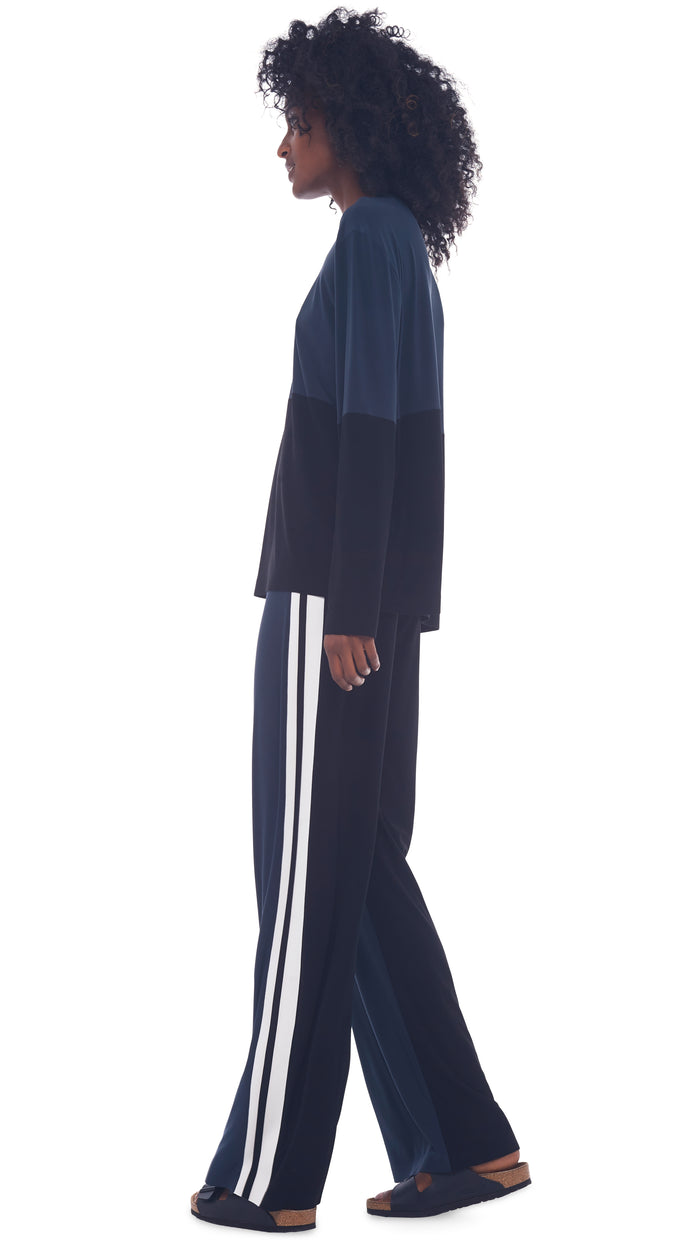 SIDE STRIPE STRAIGHT PANT #1