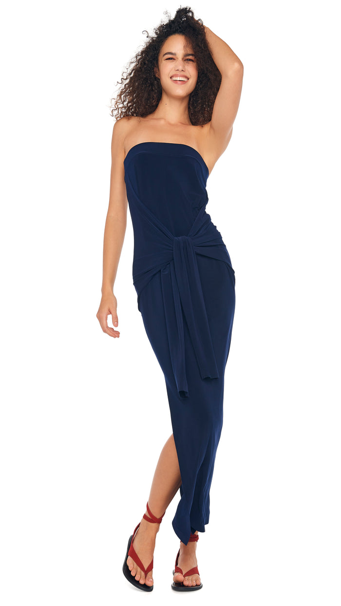 STRAPLESS ALL IN ONE SIDE SLIT GOWN #7