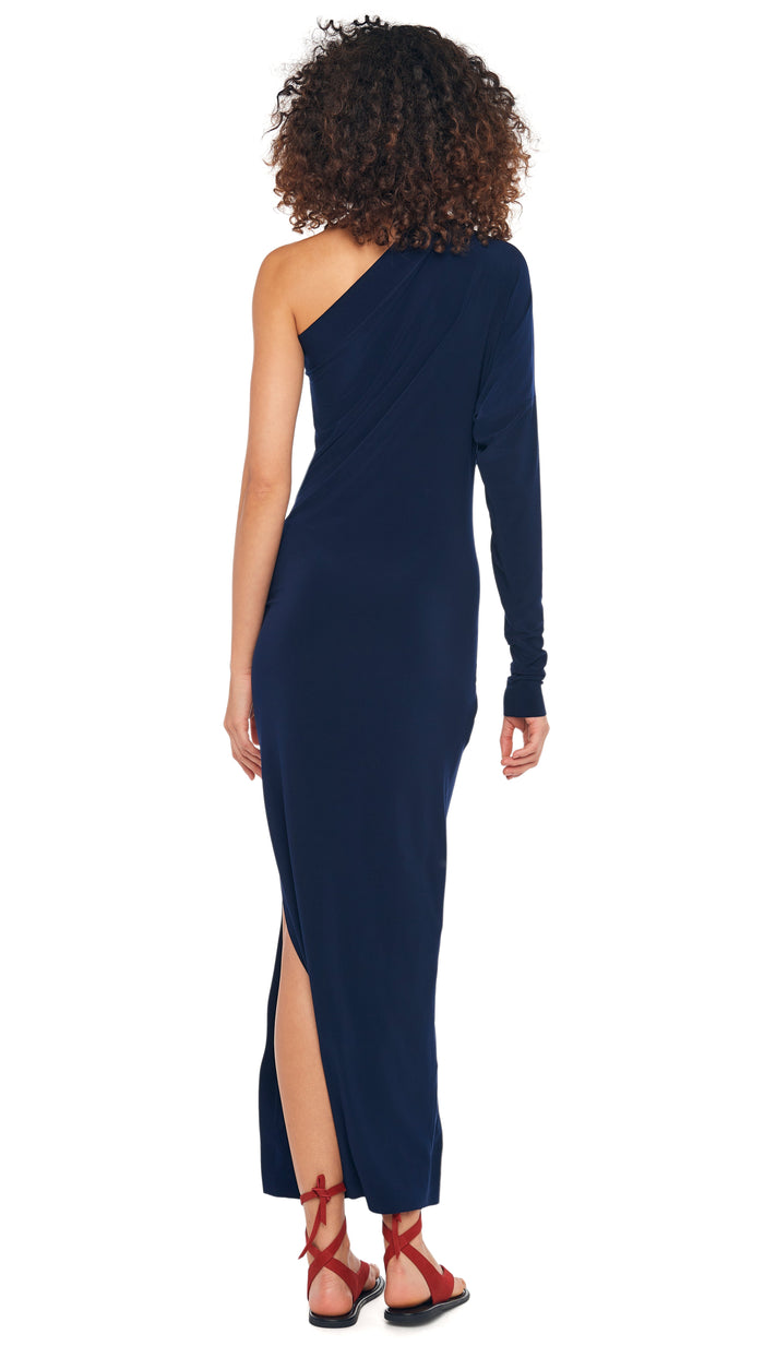 ONE SHOULDER ALL IN ONE SIDE SLIT GOWN #3