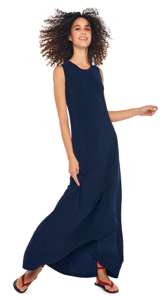 SLEEVELESS SWING MAXI DRESS #5