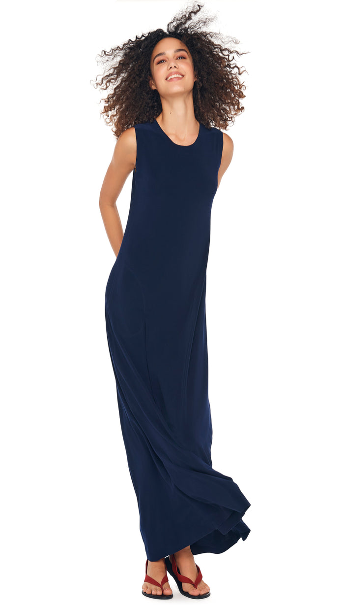 SLEEVELESS SWING MAXI DRESS #7