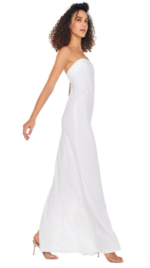 STRAPLESS TAILORED SIDE SLIT GOWN #4 Thumbnail