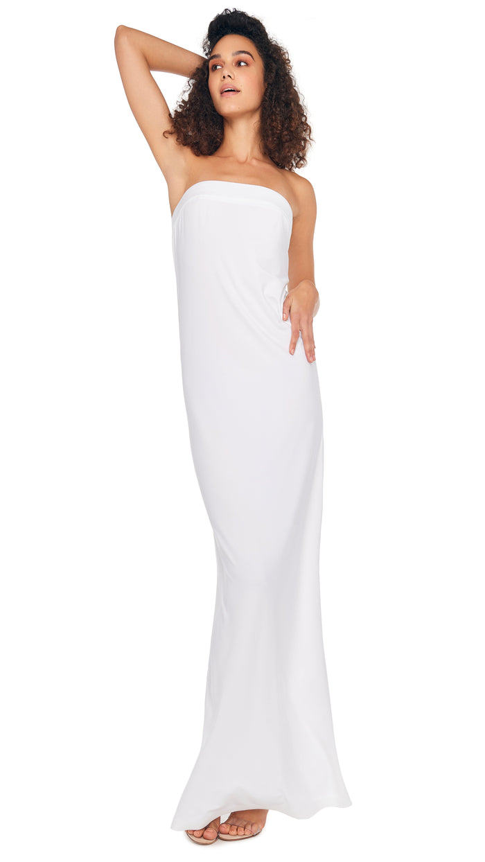 STRAPLESS TAILORED SIDE SLIT GOWN #5